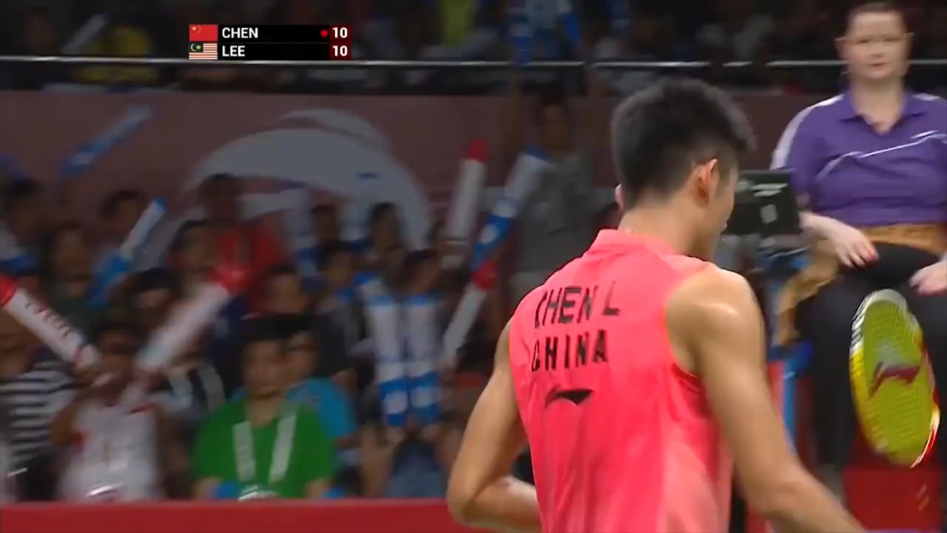 丹麦羽毛球队强势英格兰羽毛球队，谌龙制霸全场